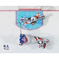 Oliver Wahlstrom New York Islanders Unsigned Makes a Shot Goal Photograph