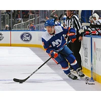 Oliver Wahlstrom New York Islanders Unsigned Skates with Puck Photograph