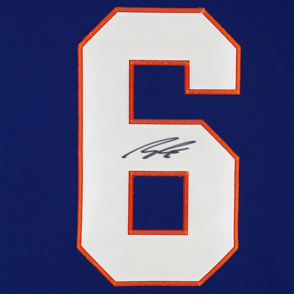 Maillot Adidas authentique bleu autographié par Ryan Pulock des Islanders de New York