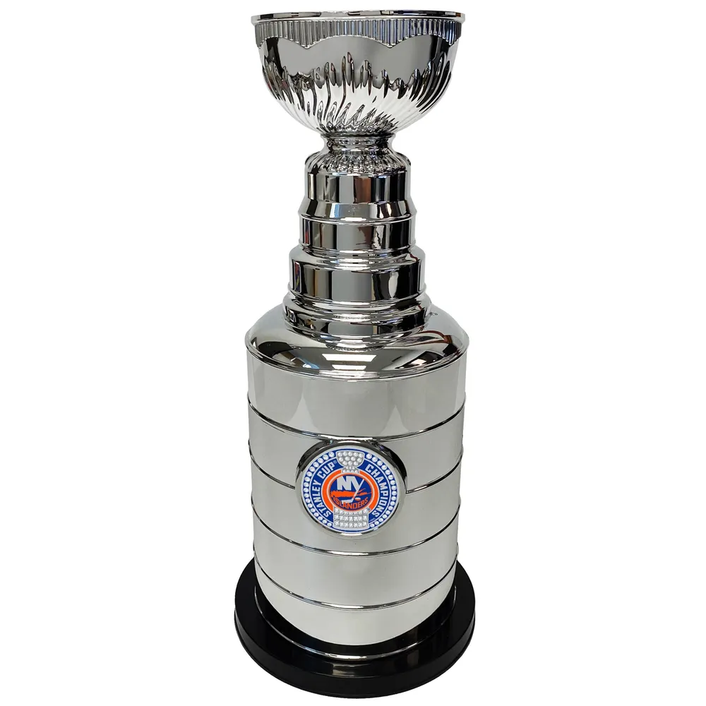 New York Islanders Silver 14 Stanley Cup Coin Bank Replica Trophy