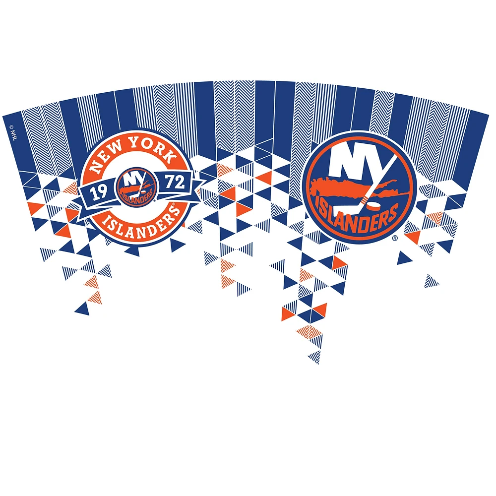 Gobelet classique Tervis New York Islanders Shatter de 24 oz avec couvercle à paille