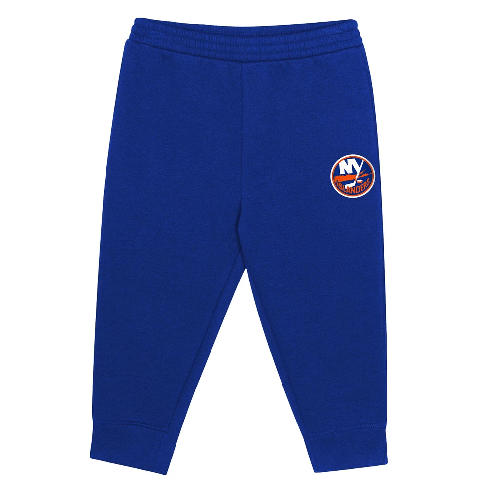 Toddler Navy/Orange New York Islanders Puck Hero Fleece Hoodie and Sweatpants Set