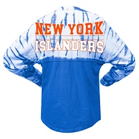 Unisex Spirit Jersey Royal New York Islanders Crystal Half Dye Long Sleeve T-Shirt