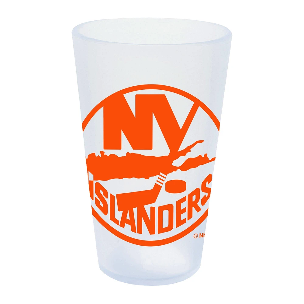 WinCraft Islanders de New York 16oz. Verre à pinte en silicone Icicle