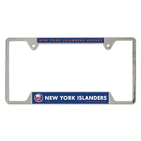 Cadre de plaque d'immatriculation en métal chromé WinCraft New York Islanders