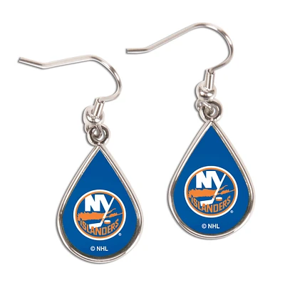 WinCraft New York Islanders Boucles d'oreilles pendantes en forme de larme
