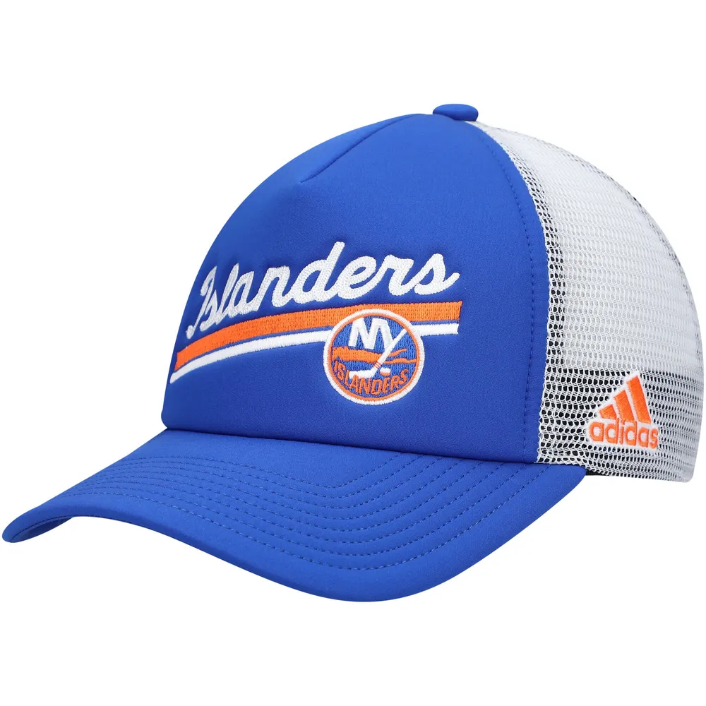 Casquette snapback en mousse adidas New York Islanders Royal/Blanc pour femme