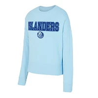 Women's Concepts Sport Light Blue New York Islanders Tonal Pullover Sweatshirt