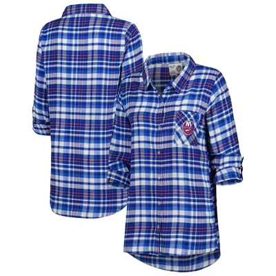 Concepts Sport Women's New York Rangers Marathon Knit Long Sleeve T-Shirt, Large, Blue