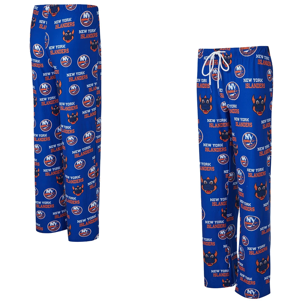 Women's Concepts Sport Royal New York Islanders Zest Allover Print Knit Pants