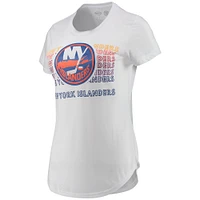 Ensemble t-shirt et legging Sonata New York Islanders Concepts Sport pour femme, blanc/anthracite