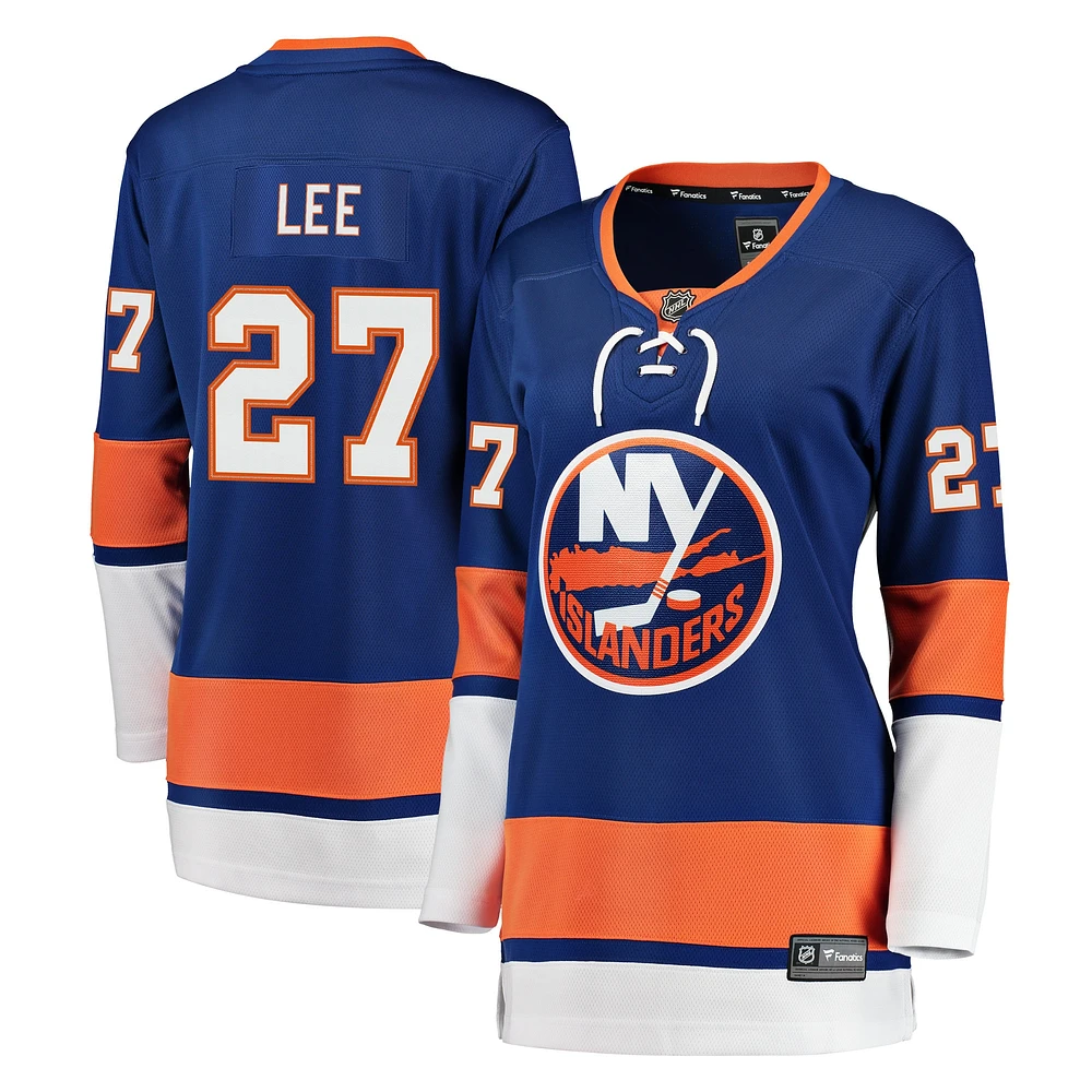 Maillot de joueur échappée Fanatics Anders Lee Royal des Islanders New York pour femmes