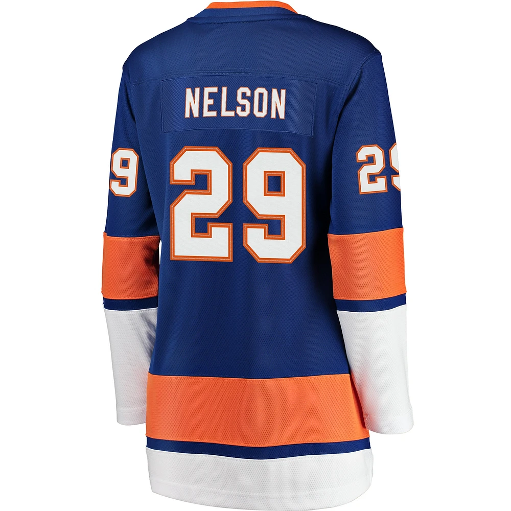 Maillot de joueur échappé des Fanatics Brock Nelson Royal Islanders New York pour femmes