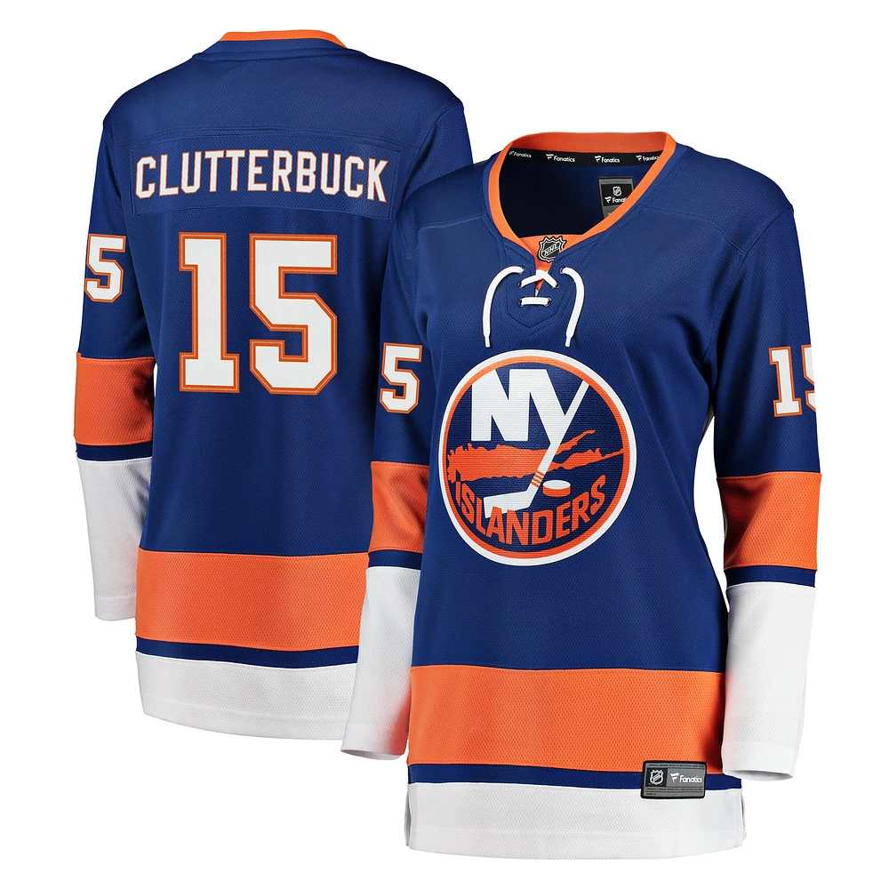 Maillot de joueur Breakaway Fanatics Cal Clutterbuck Royal New York Islanders pour femmes