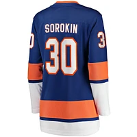 Maillot de joueur échappé à domicile Fanatics Ilya Sorokin des Royal New York Islanders pour femmes