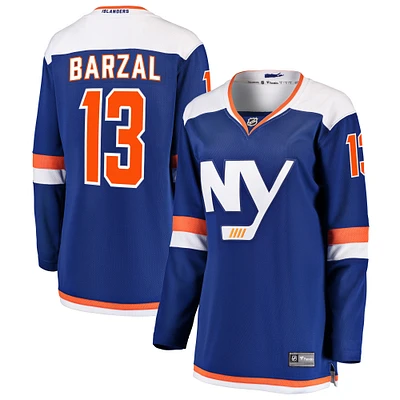 Maillot Breakaway alternatif bleu Fanatics Mathew Barzal pour femmes des Islanders de New York