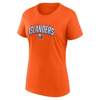 Ensemble de deux t-shirts fan fanatiques pour femmes, royal/orange, des Islanders New York