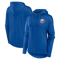 Women's Fanatics  Royal New York Islanders Authentic Pro Scuba Full-Zip Hoodie