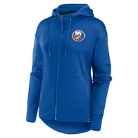 Women's Fanatics  Royal New York Islanders Authentic Pro Scuba Full-Zip Hoodie