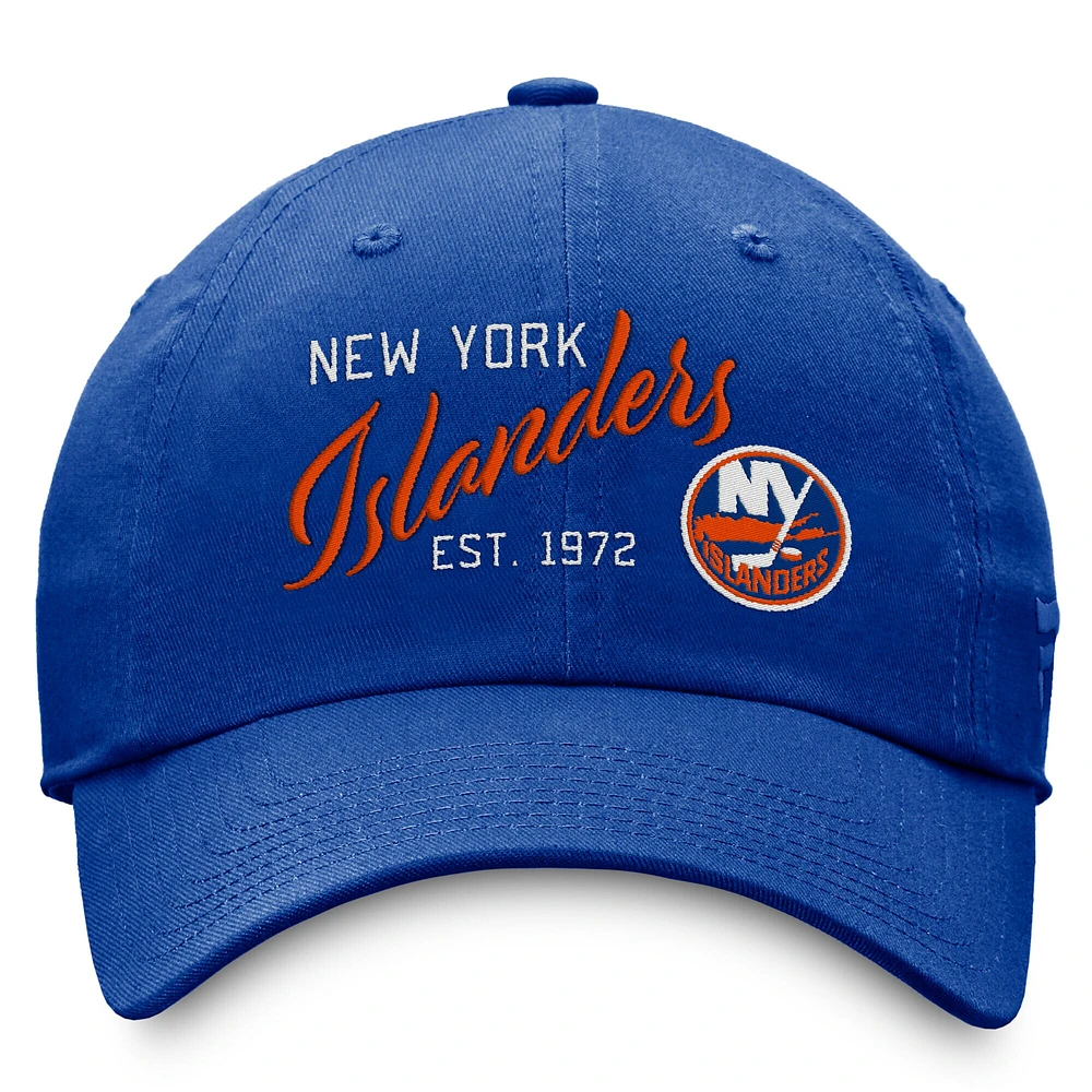 Women's Fanatics Royal New York Islanders Fundamental Adjustable Hat