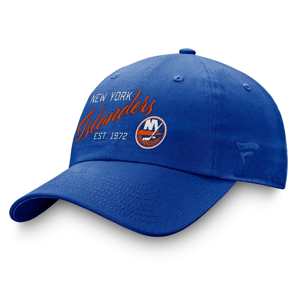 Women's Fanatics Royal New York Islanders Fundamental Adjustable Hat