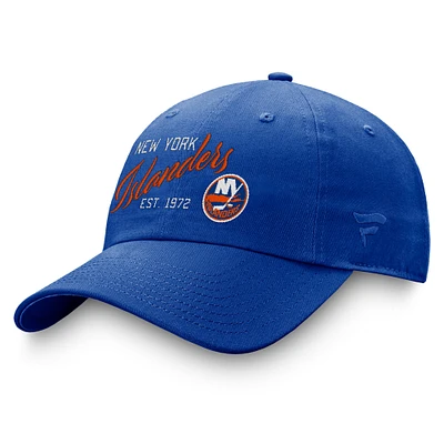 Women's Fanatics Royal New York Islanders Fundamental Adjustable Hat