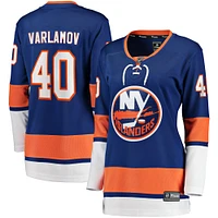 Maillot d'échappée à domicile Fanatics Semyon Varlamov Royal New York Islanders pour femmes