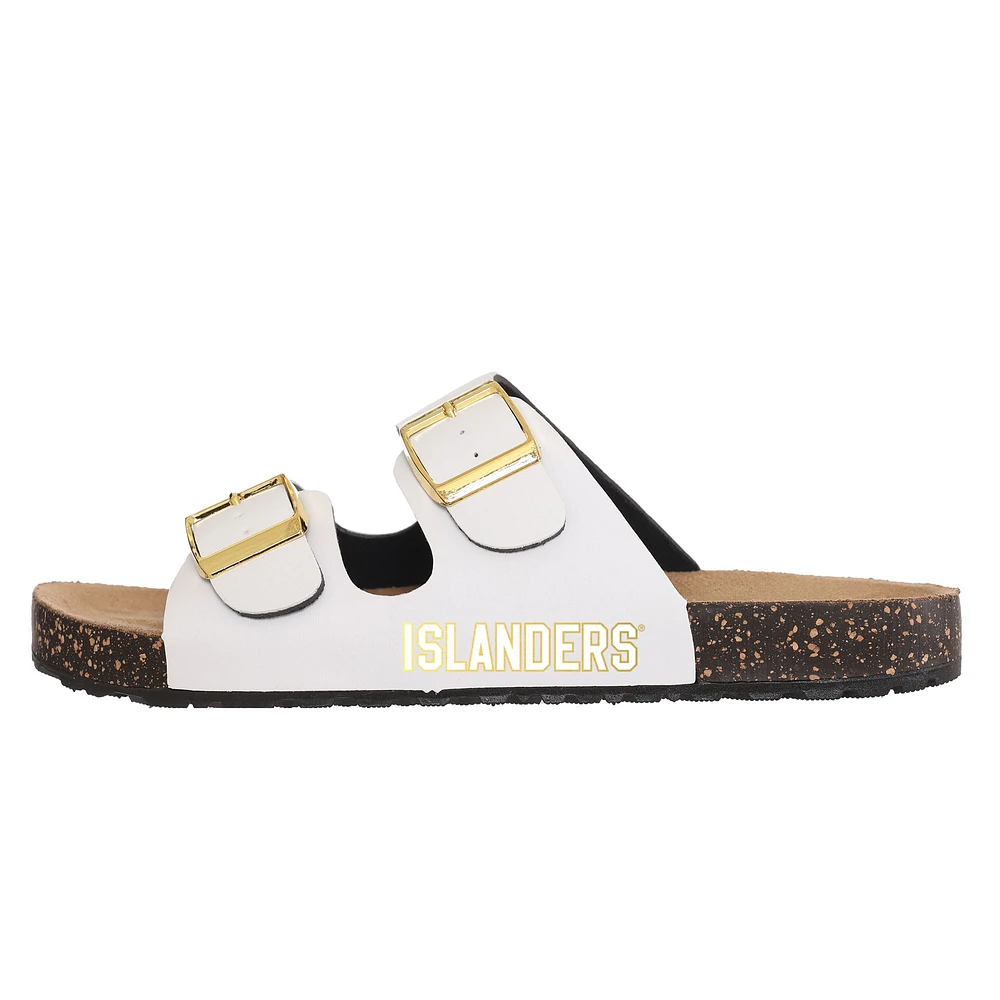 Women's FOCO New York Islanders Double-Buckle Sandals