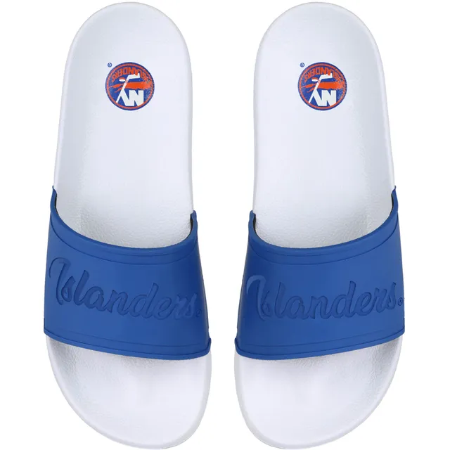 ISlide New York Islanders Primary Logo Sandals, Royal / 6