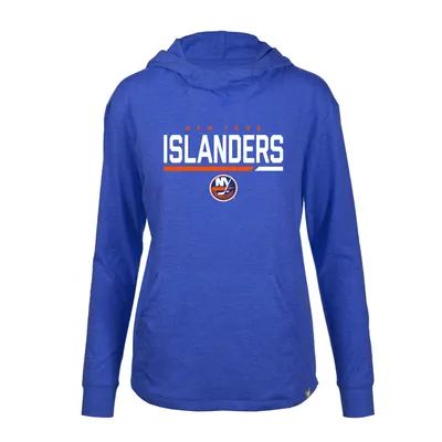 New York Islanders Levelwear Women's Team Vivid Long Sleeve Hoodie T-Shirt - Heather Royal