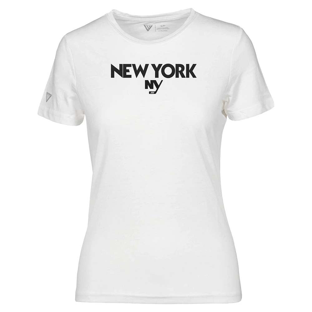 T-shirt blanc pour femme Levelwear New York Islanders Maddox City Capsule