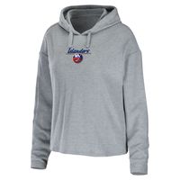 Women's WEAR by Erin Andrews Heather Gray New York Islanders Logo Pullover Hoodie & Pants Sleep Set