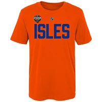Youth Mathew Barzal Orange New York Islanders 2024 NHL Stadium Series Name & Number T-Shirt