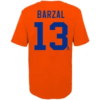 Youth Mathew Barzal Orange New York Islanders 2024 NHL Stadium Series Name & Number T-Shirt