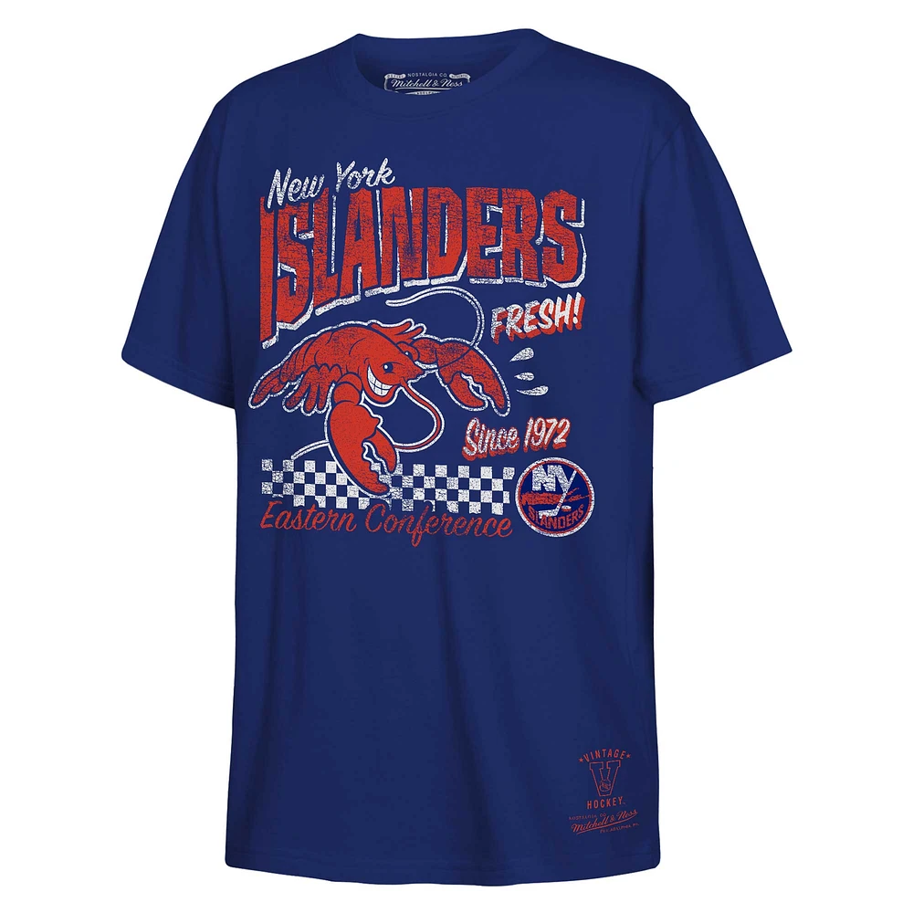 T-shirt Mitchell & Ness Royal New York Islanders Concession Stand pour jeunes