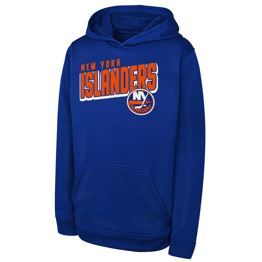 Youth  Royal New York Islanders Cyber Punk Performance Hoodie