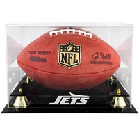  New York Jets Golden Classic Team Logo Football Display Case