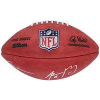 Ballon de football Duke en couleur signé par Aaron Rodgers et Garrett Wilson des New York Jets