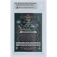 Aaron Rodgers New York Jets Autographed 2023 Panini Mosaic Green Fluorescent Mosaic #82 #/10 Beckett Fanatics Witnessed Authenticated Card