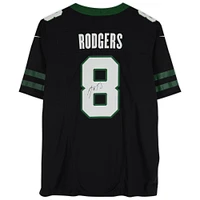 Aaron Rodgers New York Jets Autographed Black F.U.S.E. Nike Limited Jersey