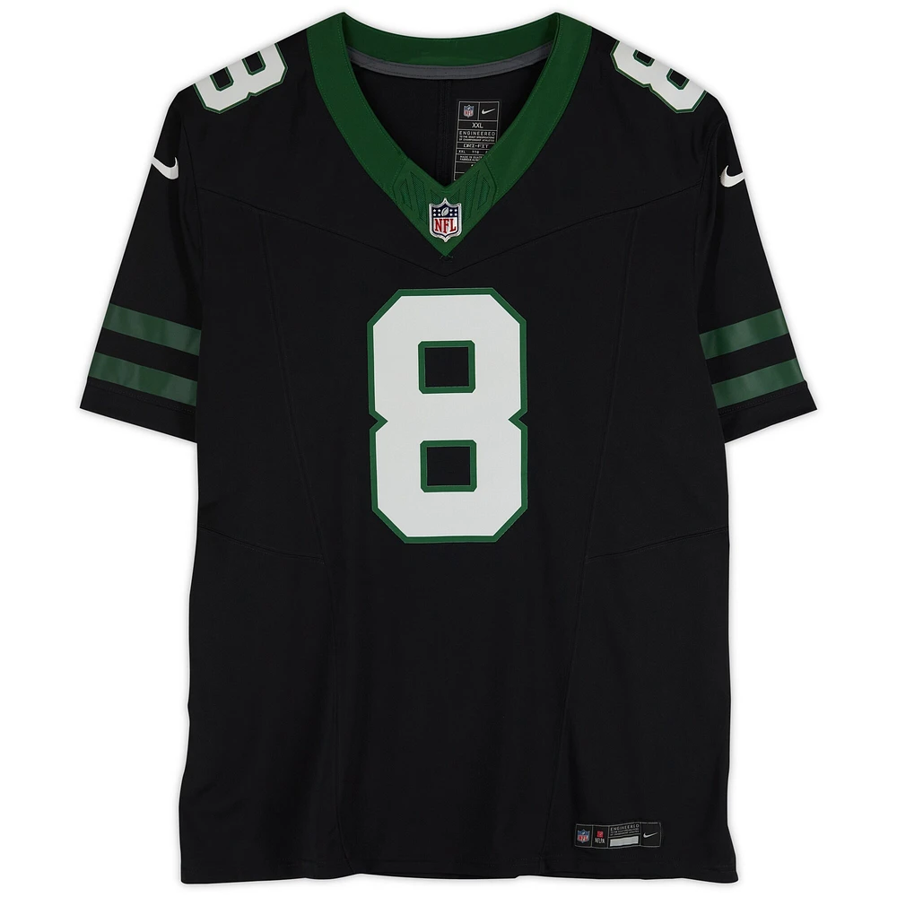 Aaron Rodgers New York Jets Autographed Black F.U.S.E. Nike Limited Jersey