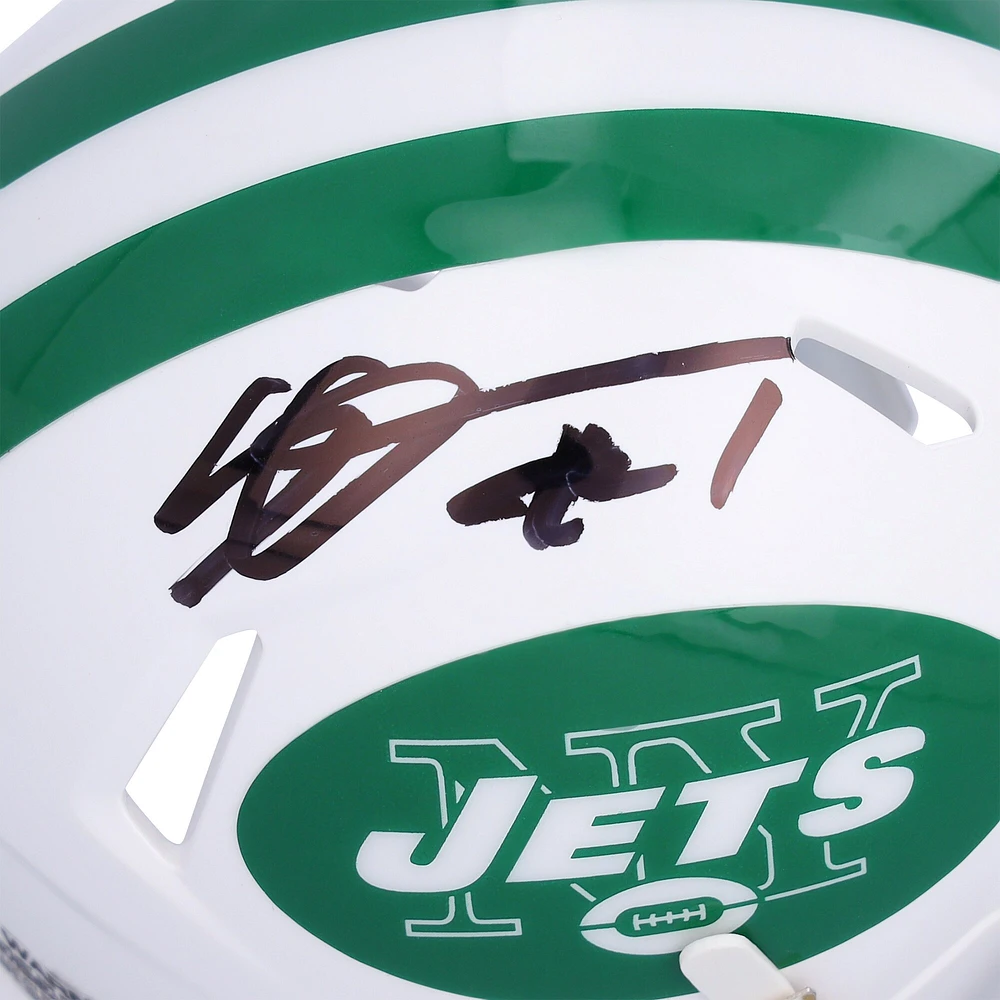 Ahmad Sauce Gardner New York Jets Autographed 2024 Alternate #2 Speed Mini Helmet