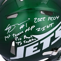 Ahmad Sauce Gardner New York Jets Autographed 2024 Speed Authentic Helmet with Multiple Inscriptions - Limited Edition of 5