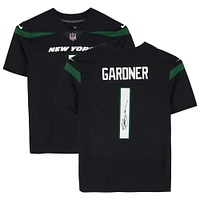 Maillot Nike noir dédicacé par Ahmad Sauce Gardner des New York Jets