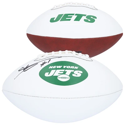 Ahmad Sauce Gardner New York Jets Autographed Franklin White Panel Football