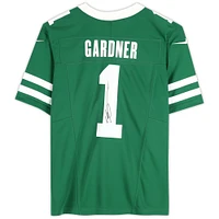 Ahmad Sauce Gardner New York Jets Autographed Green Limited Jersey