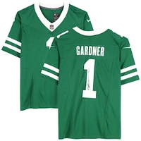Ahmad Sauce Gardner New York Jets Autographed Green Limited Jersey