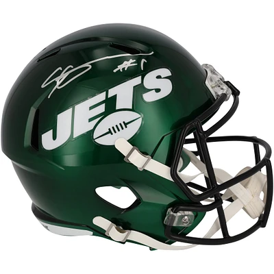 Ahmad Sauce Gardner New York Jets Autographed Riddell 2023 Alternate Speed Replica Helmet