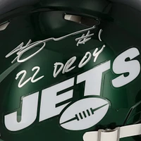 Ahmad Sauce Gardner New York Jets Autographed Riddell Speed Authentic Helmet with "22 DROY" Inscription