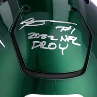 Ahmad Sauce Gardner New York Jets Autographed Speed Authentic Helmet with "2022 NFL DROY" Inscription